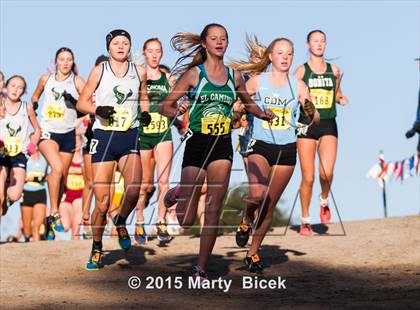 Thumbnail 3 in CIF State Cross Country Championships (D3 Girls Race) photogallery.