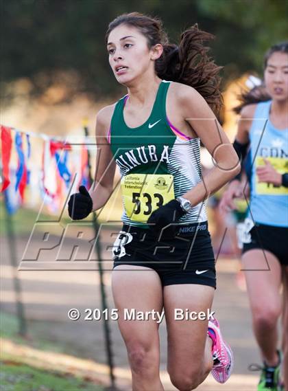 Thumbnail 3 in CIF State Cross Country Championships (D3 Girls Race) photogallery.