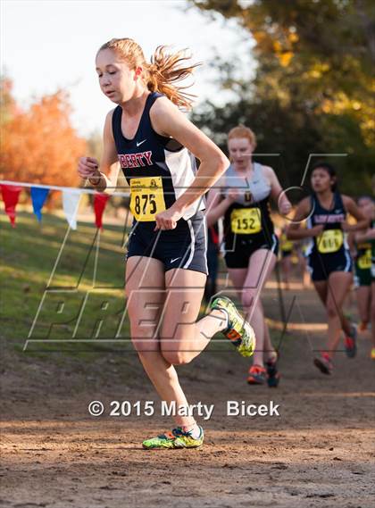 Thumbnail 2 in CIF State Cross Country Championships (D3 Girls Race) photogallery.