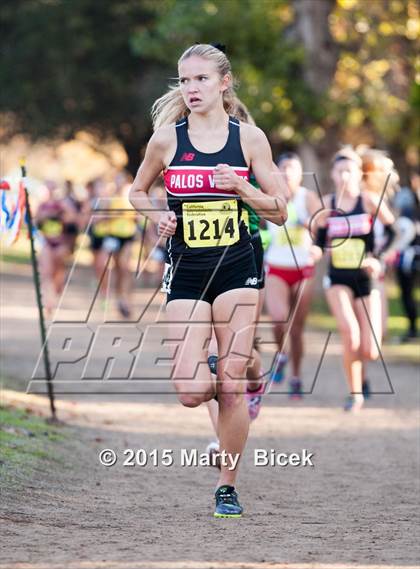Thumbnail 2 in CIF State Cross Country Championships (D3 Girls Race) photogallery.