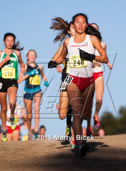 Thumbnail 3 in CIF State Cross Country Championships (D3 Girls Race) photogallery.