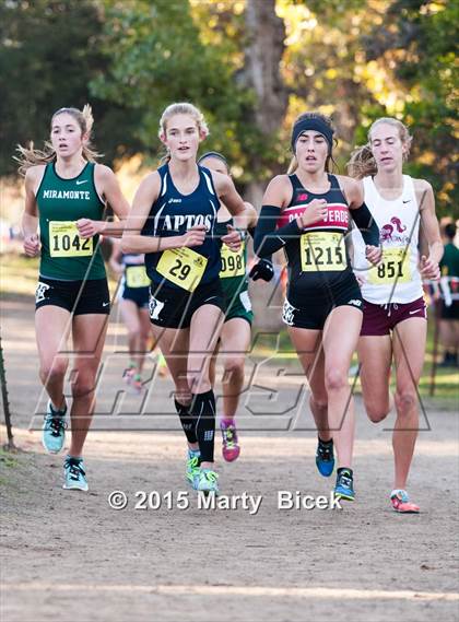 Thumbnail 2 in CIF State Cross Country Championships (D3 Girls Race) photogallery.