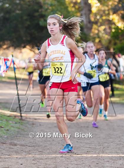 Thumbnail 3 in CIF State Cross Country Championships (D3 Girls Race) photogallery.