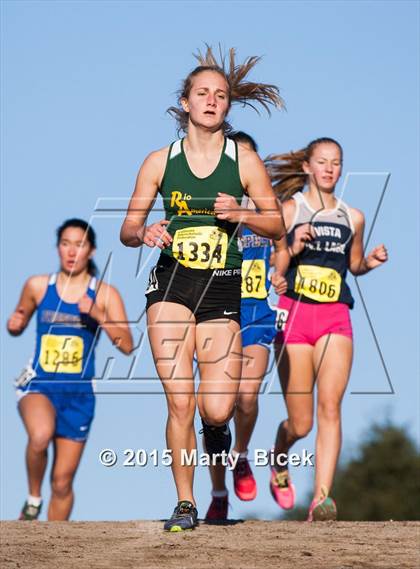 Thumbnail 1 in CIF State Cross Country Championships (D3 Girls Race) photogallery.