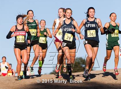 Thumbnail 3 in CIF State Cross Country Championships (D3 Girls Race) photogallery.