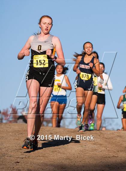 Thumbnail 1 in CIF State Cross Country Championships (D3 Girls Race) photogallery.