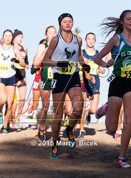 Thumbnail 1 in CIF State Cross Country Championships (D3 Girls Race) photogallery.