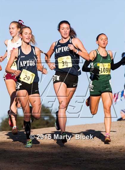 Thumbnail 1 in CIF State Cross Country Championships (D3 Girls Race) photogallery.