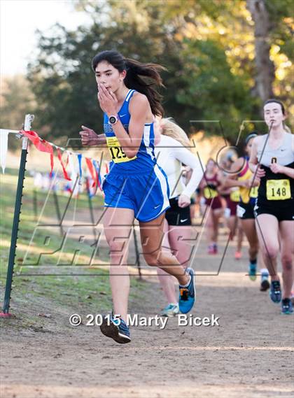 Thumbnail 1 in CIF State Cross Country Championships (D3 Girls Race) photogallery.