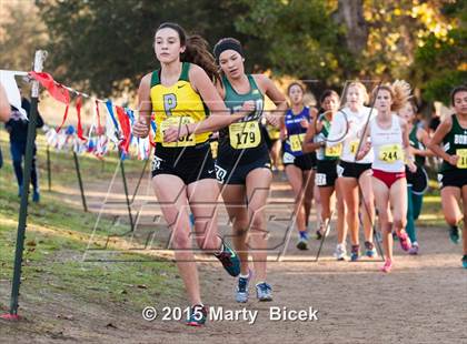 Thumbnail 1 in CIF State Cross Country Championships (D3 Girls Race) photogallery.