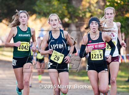 Thumbnail 3 in CIF State Cross Country Championships (D3 Girls Race) photogallery.