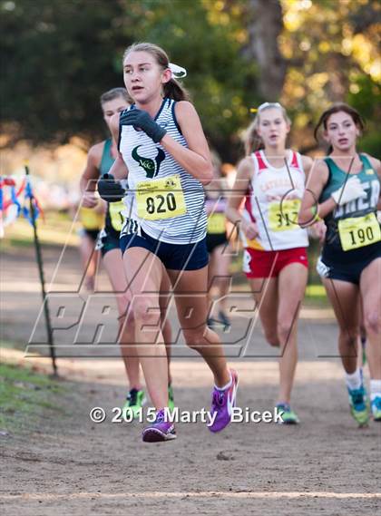 Thumbnail 2 in CIF State Cross Country Championships (D3 Girls Race) photogallery.