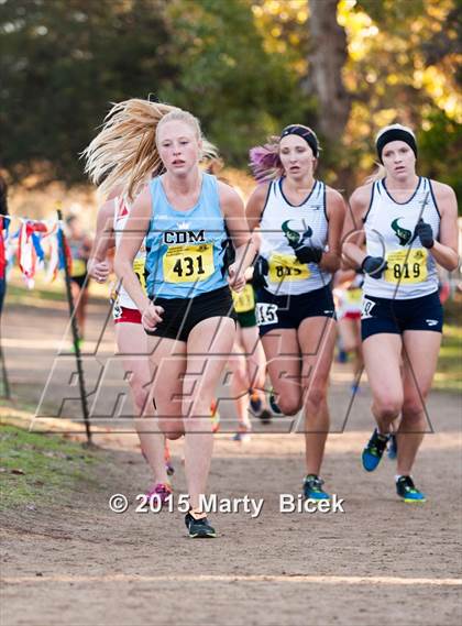 Thumbnail 2 in CIF State Cross Country Championships (D3 Girls Race) photogallery.