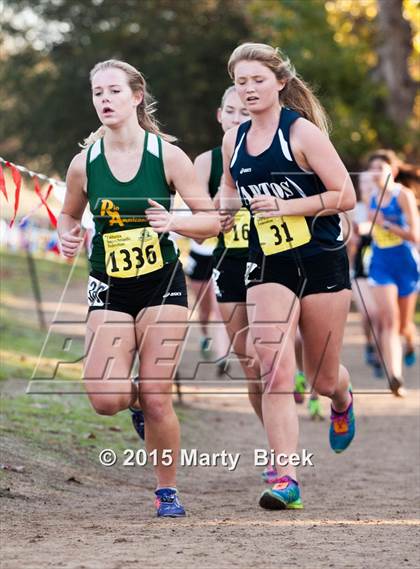 Thumbnail 2 in CIF State Cross Country Championships (D3 Girls Race) photogallery.