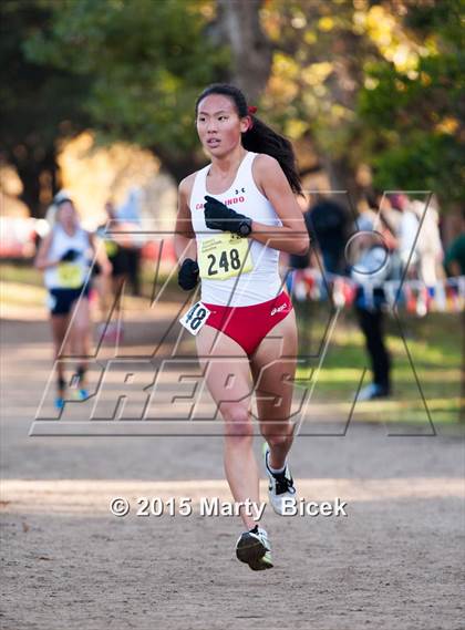 Thumbnail 3 in CIF State Cross Country Championships (D3 Girls Race) photogallery.