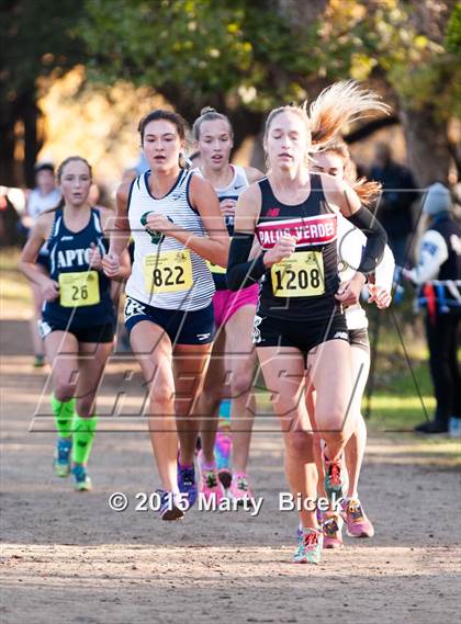 Thumbnail 2 in CIF State Cross Country Championships (D3 Girls Race) photogallery.
