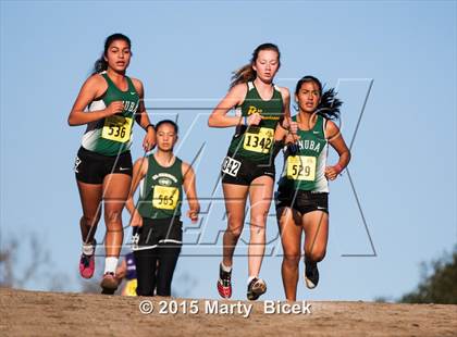 Thumbnail 1 in CIF State Cross Country Championships (D3 Girls Race) photogallery.