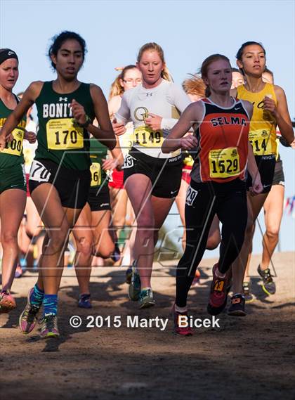 Thumbnail 2 in CIF State Cross Country Championships (D3 Girls Race) photogallery.