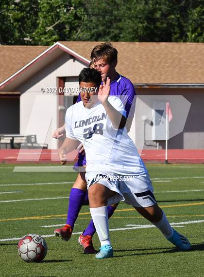 Thumbnail 1 in Lincoln @ Littleton (JV) Soccer photogallery.