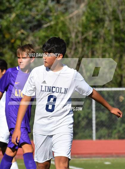 Thumbnail 2 in Lincoln @ Littleton (JV) Soccer photogallery.