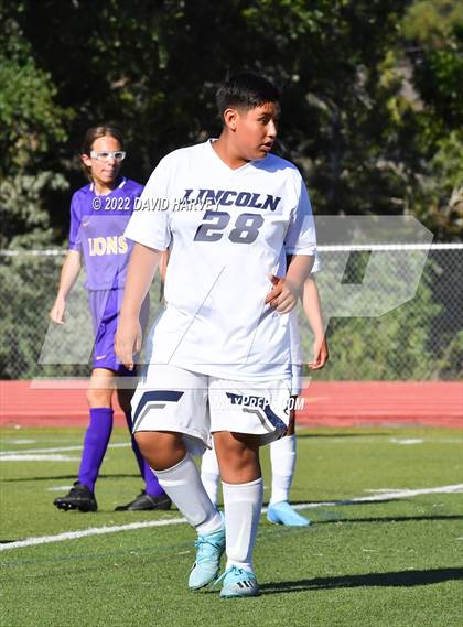 Thumbnail 1 in Lincoln @ Littleton (JV) Soccer photogallery.