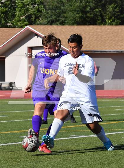 Thumbnail 3 in Lincoln @ Littleton (JV) Soccer photogallery.
