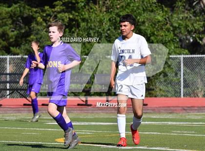 Thumbnail 1 in Lincoln @ Littleton (JV) Soccer photogallery.