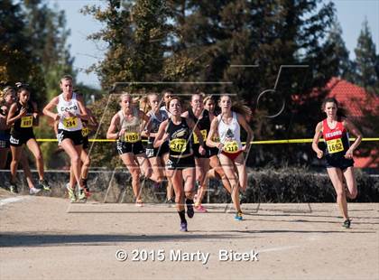 Thumbnail 1 in CIF State Cross Country Championships (D2 Girls Race) photogallery.