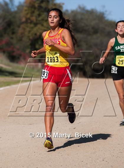 Thumbnail 1 in CIF State Cross Country Championships (D2 Girls Race) photogallery.