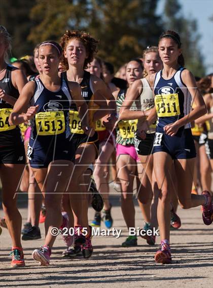 Thumbnail 1 in CIF State Cross Country Championships (D2 Girls Race) photogallery.