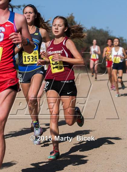 Thumbnail 2 in CIF State Cross Country Championships (D2 Girls Race) photogallery.