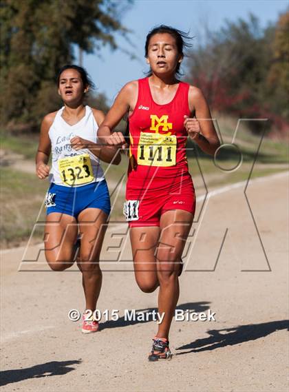 Thumbnail 1 in CIF State Cross Country Championships (D2 Girls Race) photogallery.