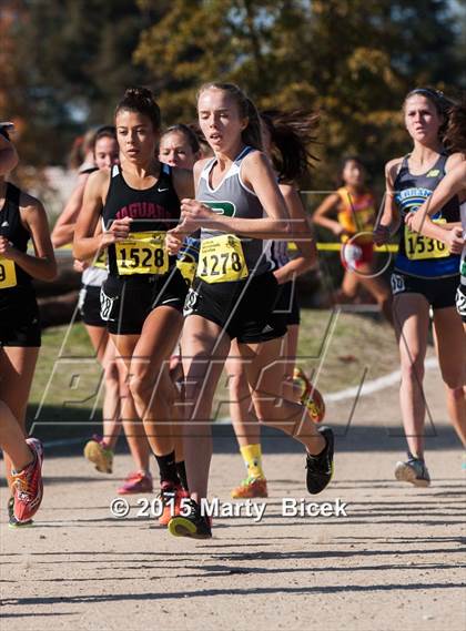 Thumbnail 2 in CIF State Cross Country Championships (D2 Girls Race) photogallery.