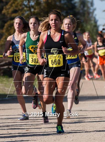 Thumbnail 3 in CIF State Cross Country Championships (D2 Girls Race) photogallery.