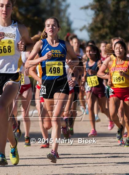 Thumbnail 2 in CIF State Cross Country Championships (D2 Girls Race) photogallery.