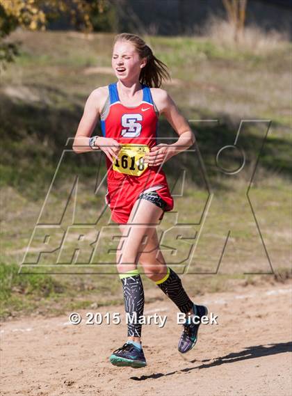 Thumbnail 2 in CIF State Cross Country Championships (D2 Girls Race) photogallery.