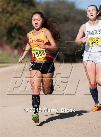 Thumbnail 3 in CIF State Cross Country Championships (D2 Girls Race) photogallery.