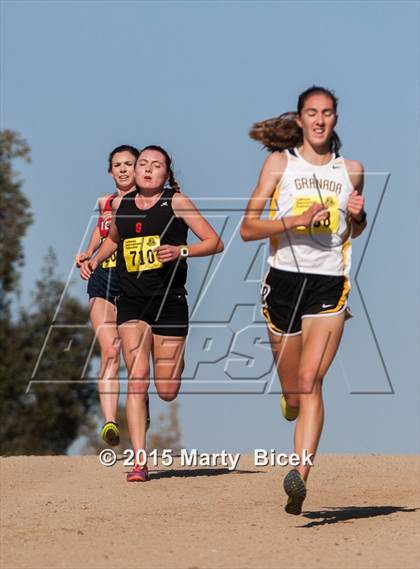 Thumbnail 1 in CIF State Cross Country Championships (D2 Girls Race) photogallery.