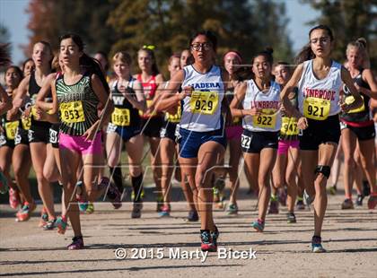 Thumbnail 1 in CIF State Cross Country Championships (D2 Girls Race) photogallery.