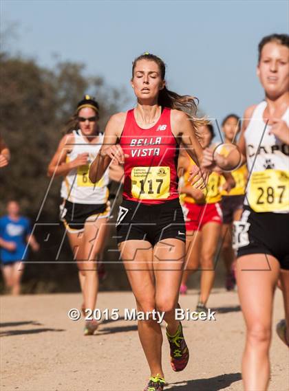 Thumbnail 2 in CIF State Cross Country Championships (D2 Girls Race) photogallery.