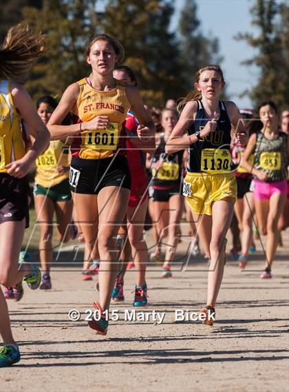 Thumbnail 2 in CIF State Cross Country Championships (D2 Girls Race) photogallery.
