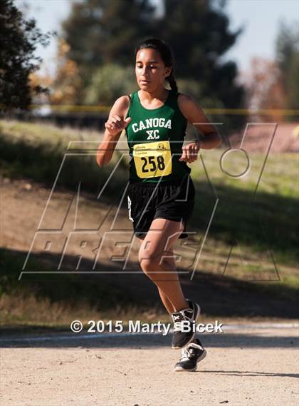 Thumbnail 2 in CIF State Cross Country Championships (D2 Girls Race) photogallery.