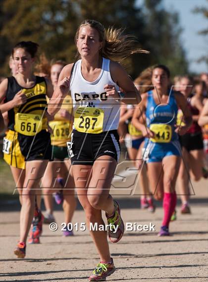 Thumbnail 3 in CIF State Cross Country Championships (D2 Girls Race) photogallery.