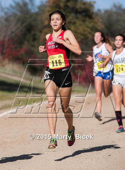 Thumbnail 2 in CIF State Cross Country Championships (D2 Girls Race) photogallery.