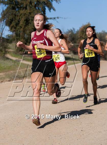 Thumbnail 2 in CIF State Cross Country Championships (D2 Girls Race) photogallery.