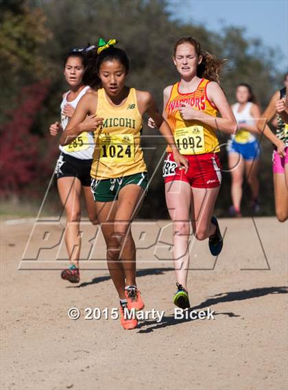 Thumbnail 2 in CIF State Cross Country Championships (D2 Girls Race) photogallery.