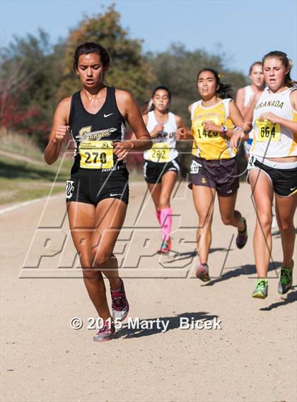 Thumbnail 1 in CIF State Cross Country Championships (D2 Girls Race) photogallery.