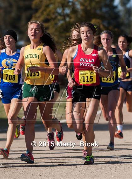 Thumbnail 2 in CIF State Cross Country Championships (D2 Girls Race) photogallery.