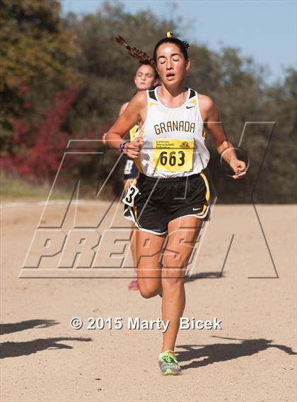 Thumbnail 1 in CIF State Cross Country Championships (D2 Girls Race) photogallery.