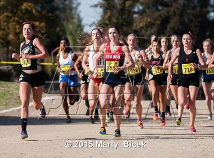 Thumbnail 2 in CIF State Cross Country Championships (D2 Girls Race) photogallery.